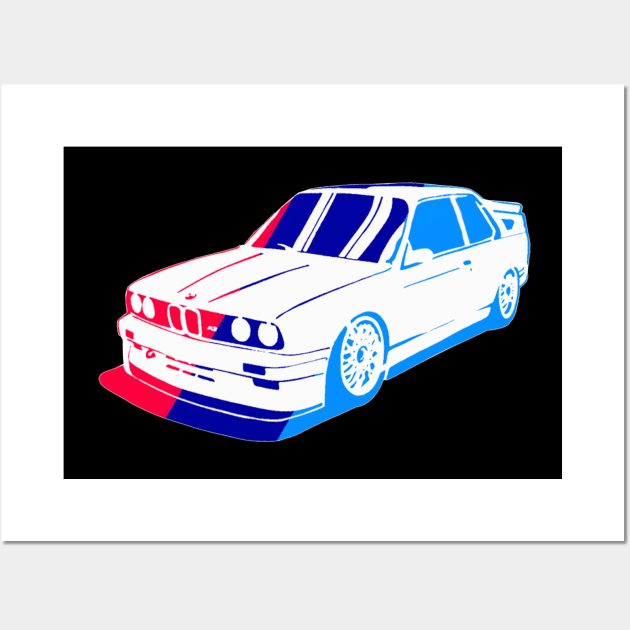 Bmw white Color Wall Art by fordartdenim